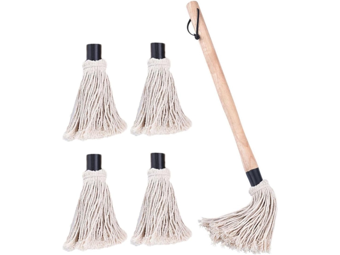 Conjunto De 6 Acessórios Para Churrasco, Incluindo Escova De Algodão