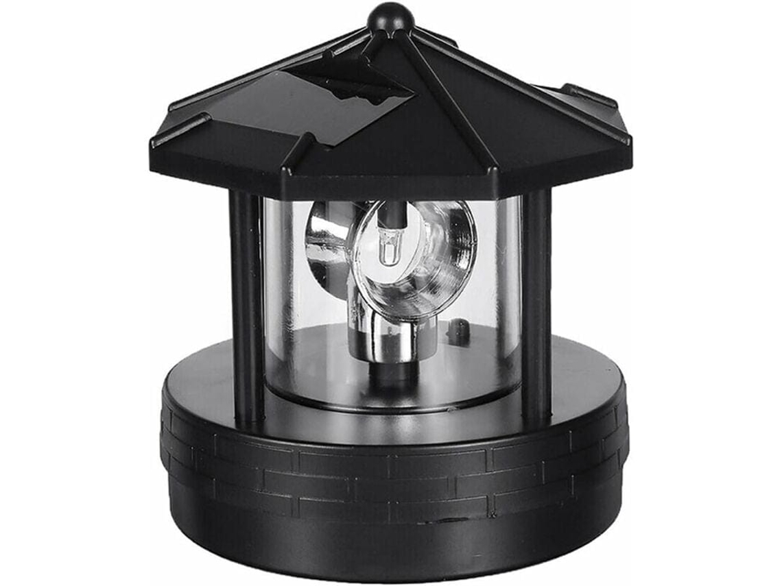 Farol De Led Solar Rotativo 360 Graus, Lâmpada Solar À Prova D'água Para Decoração De Jardim E Pátio