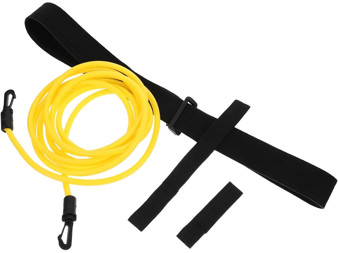 Conjunto De Cinto E Corda Treinamento Para Natação Wooneky, Com Resistência Elástica, Faixas Robustas