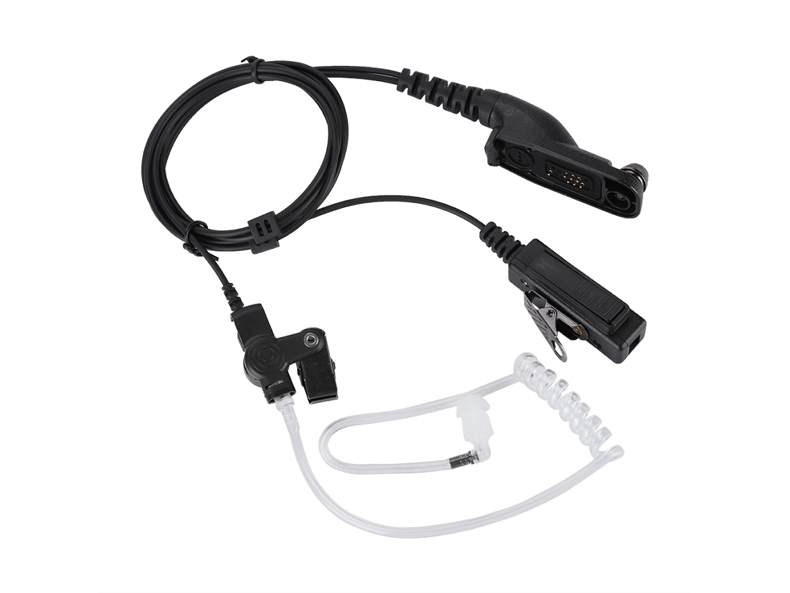 Fone De Ouvido Com Microfone Para Rádio Portátil De Comunicação