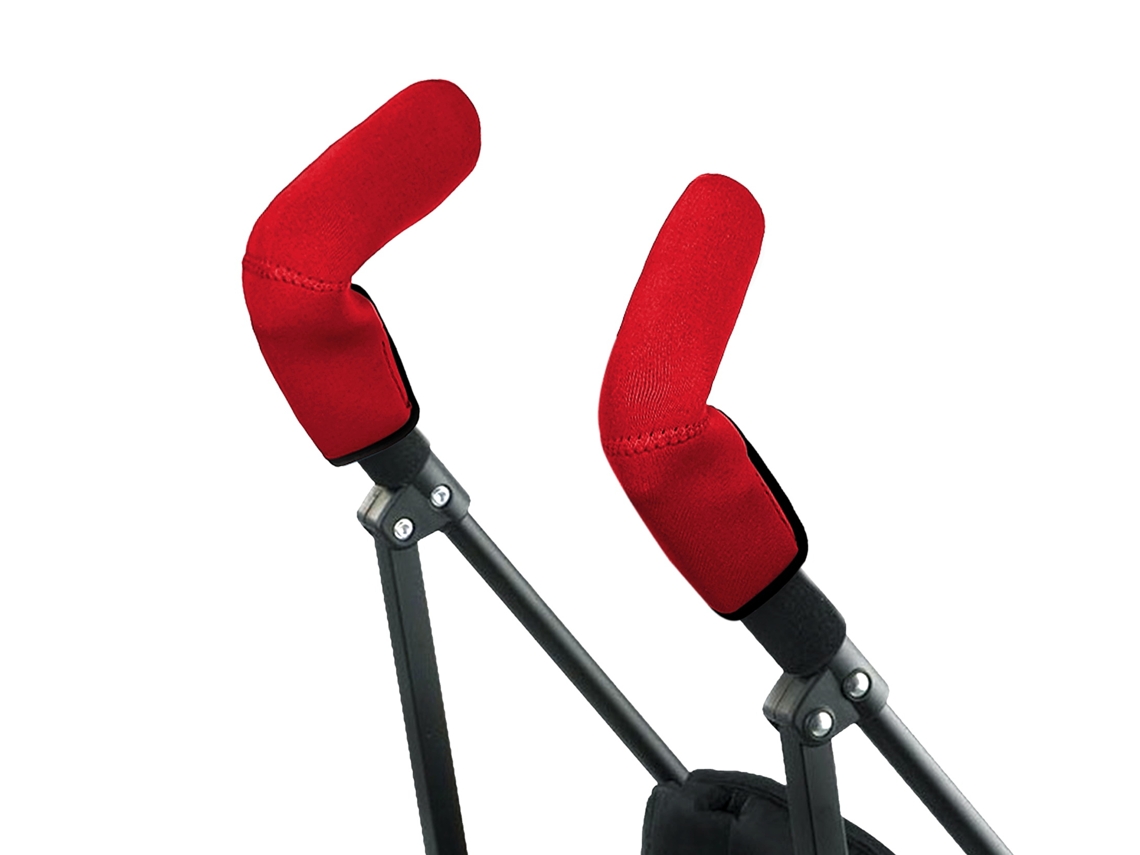 Protetor de guidão de carrinho de neoprene vermelho Kiokids
