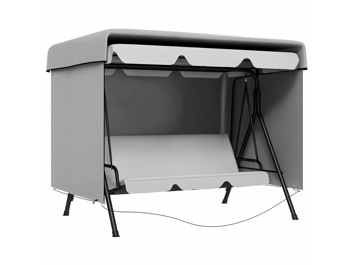 Capa para Móveis de Jardim Capa Protetora para Móveis Externos, 215 Cm X 155 Cm X 150 Cm, Cinza Ge