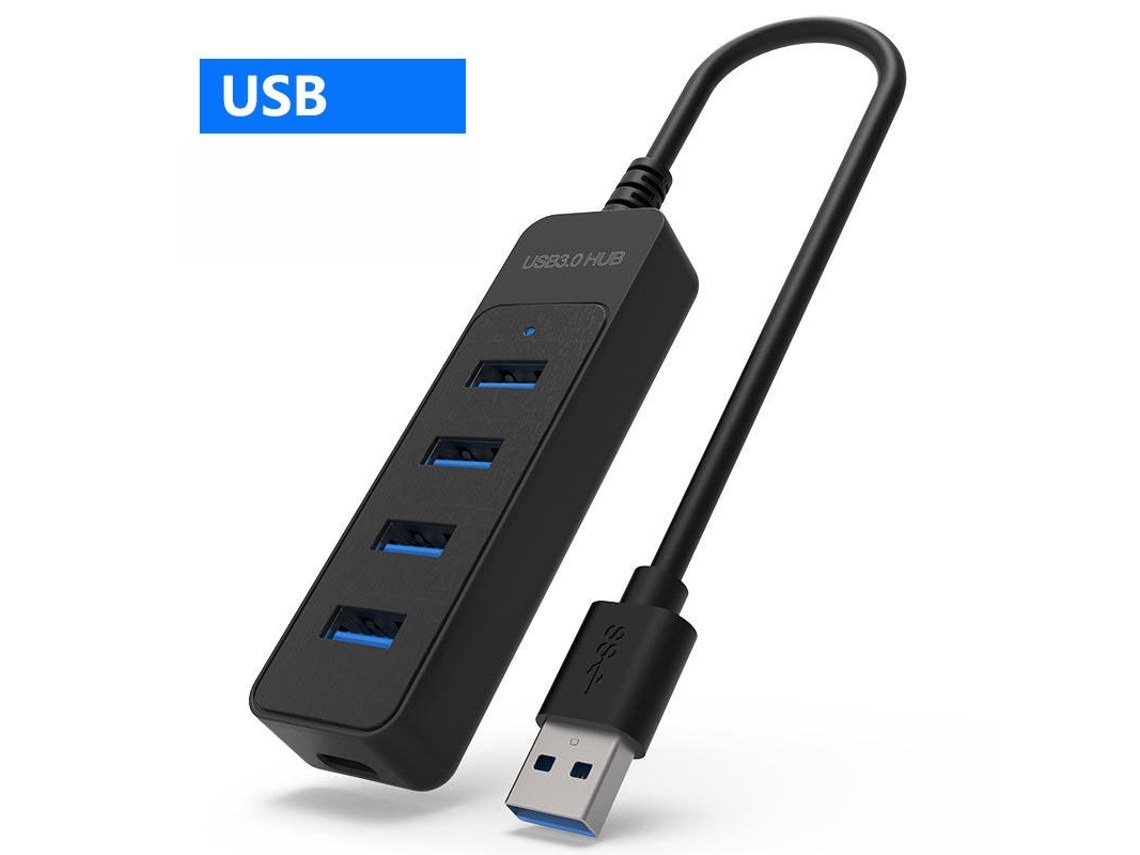 Extensor Multifuncional De Hub Usb De 4 Portas - Pack Com 3 Unidades