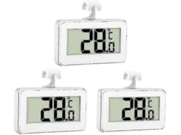 3x Termômetro de Geladeira Digital Freezer Refrigerador Quarto Impermeável Termôm Etro com Display Lcd Gancho Co GOKOCO