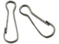 Conjunto De 30 Ganchos Metal 25mm 1 Polegada Com Presilha Mola Cordão, Ideal Crachás, Chaveiros E Armas Cor
