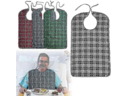 Babadores Para Adultos, Pacote Com 4 Babadores Para Adultos Com Fecho De Pressão E Amarração, Babador Impermeável Para Adultos, Babador Reutilizá