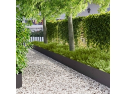 Vidaxl Acabamento Para Gramado 30 Unid. 100 X 30 Cm Aço Preto