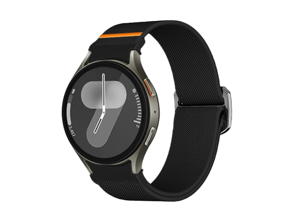 Pulseira De Nylon Elástica Com Botão Kalebol Para Samsung Galaxy Watch 5 Pro / 6 / 7