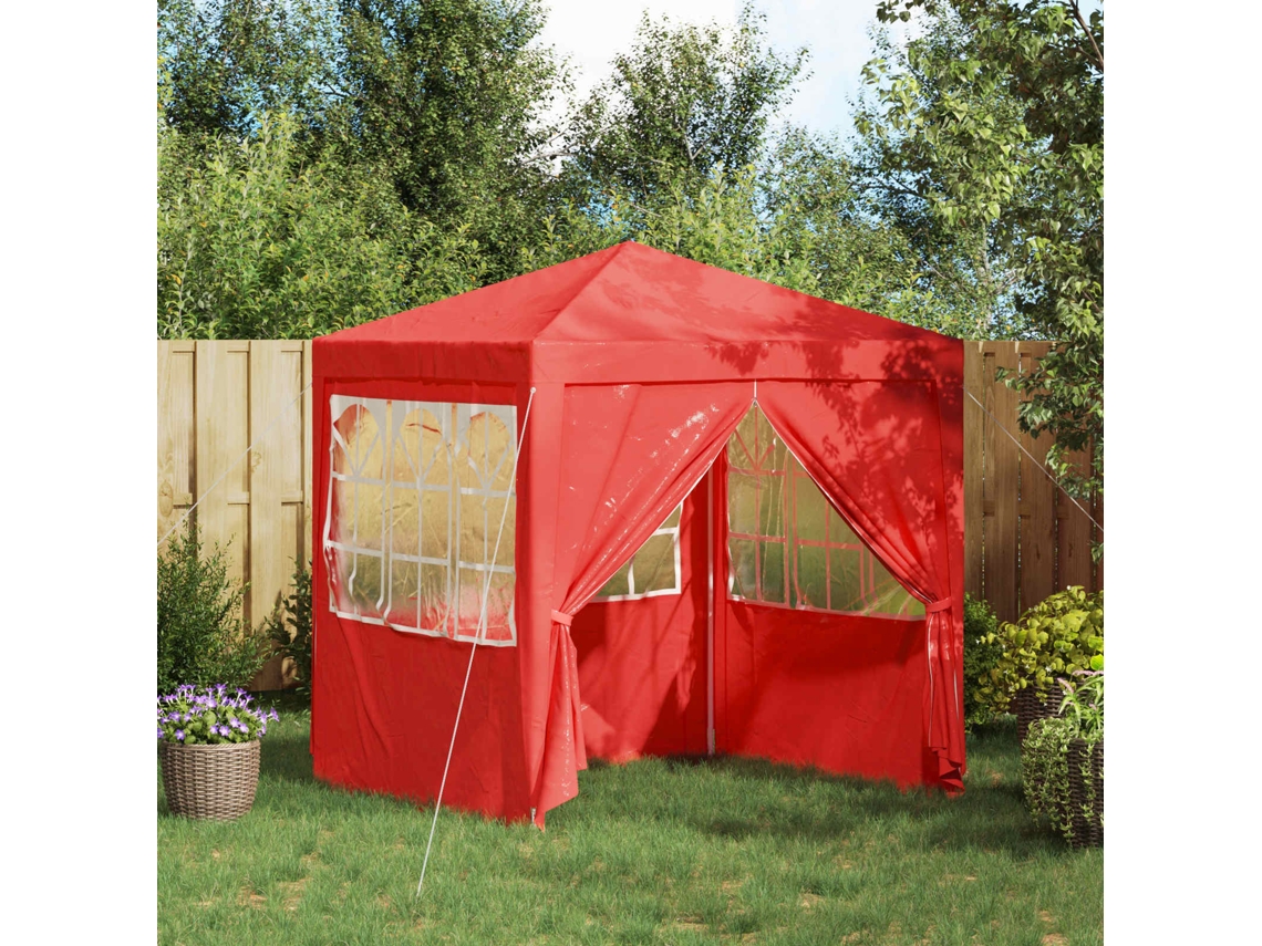 Vidaxl Tenda De Festa Vermelho 200 X 200 X 240 Cm Pe E Aço