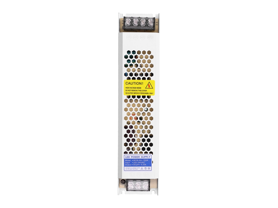 Alimentador de Poder Regulado de Conmutação 150w 24v Transformador Eletrônico para Tiras LED de S/MARCA