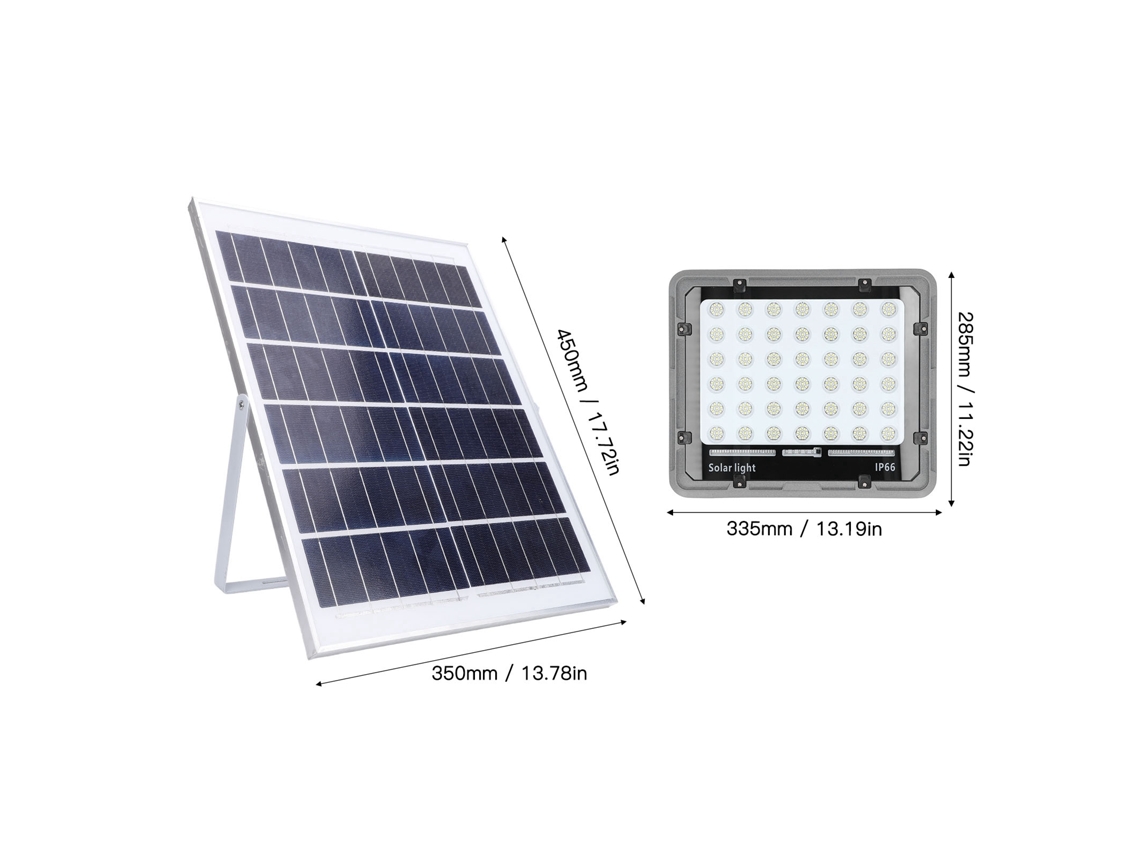 Lâmpadas Solares Outdoor Laxiscreed Com 336 Leds, Ip66, Controlo Remoto E Bateria De 15000mah