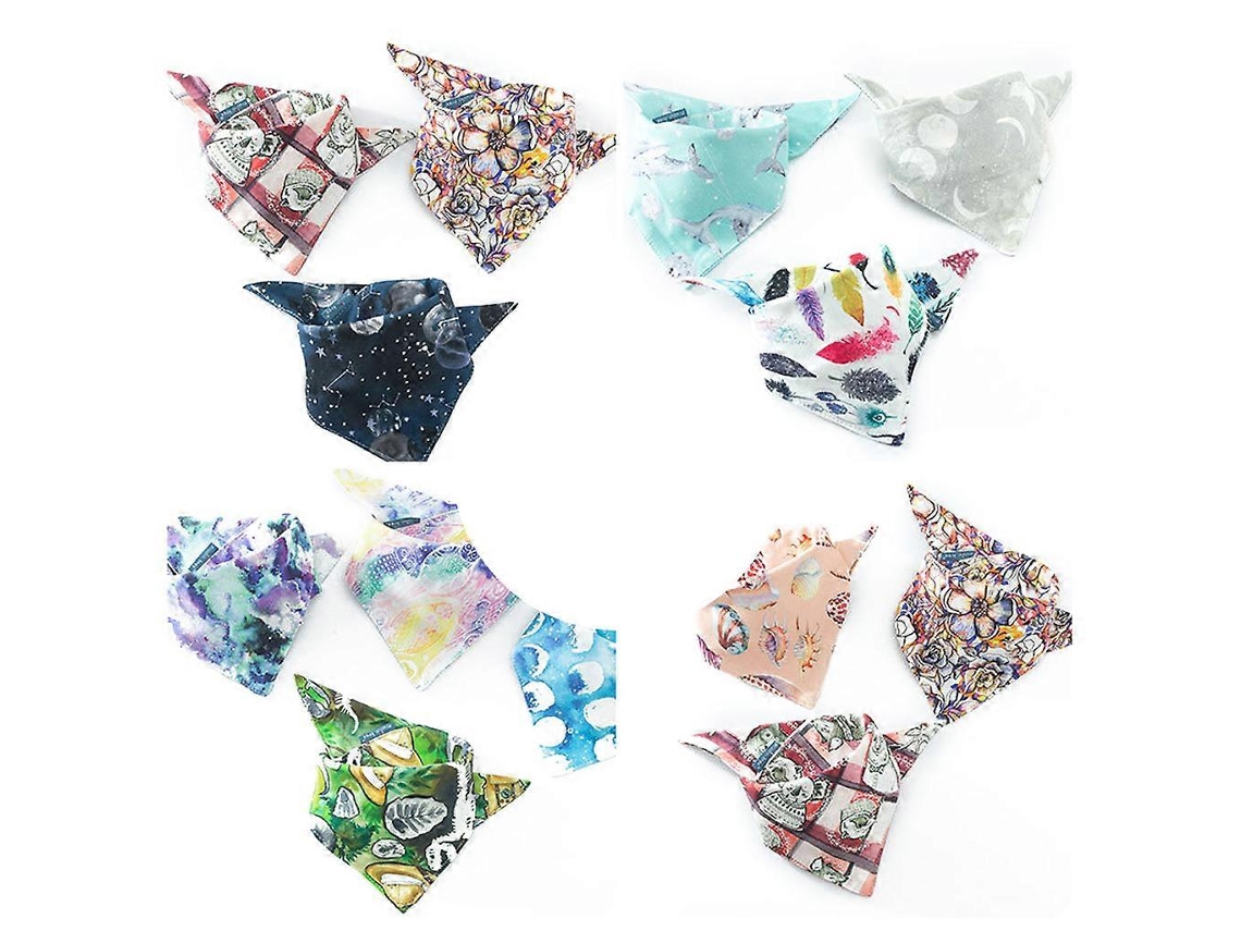 Lenço umedecido triangular para bebês, bandana infantil de algodão, pano absorvente para bebês, toalha para saliva de recém-nascidos GIECY
