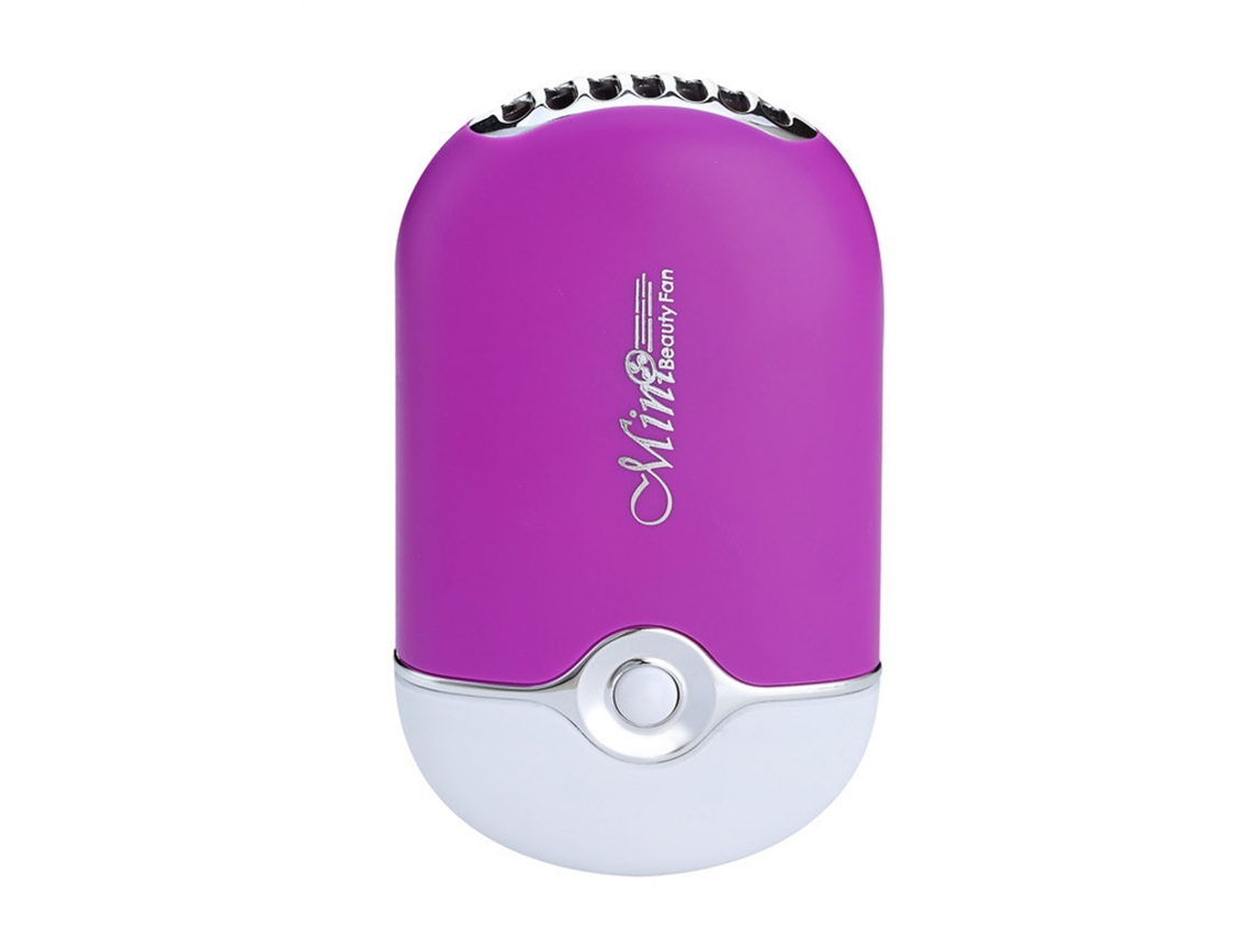 Ventilador Elétrico Para Secar Cílios Sem Lâmina Usb Recarregável Portátil Mini Roxo Com Extensão De Cílios