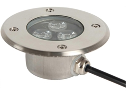 Rebe foco Empotrado Led Exterior Terraza Delgado 3w Ip68 Acero Inoxidable Impermeable para Jardín, Escaleras, Calle