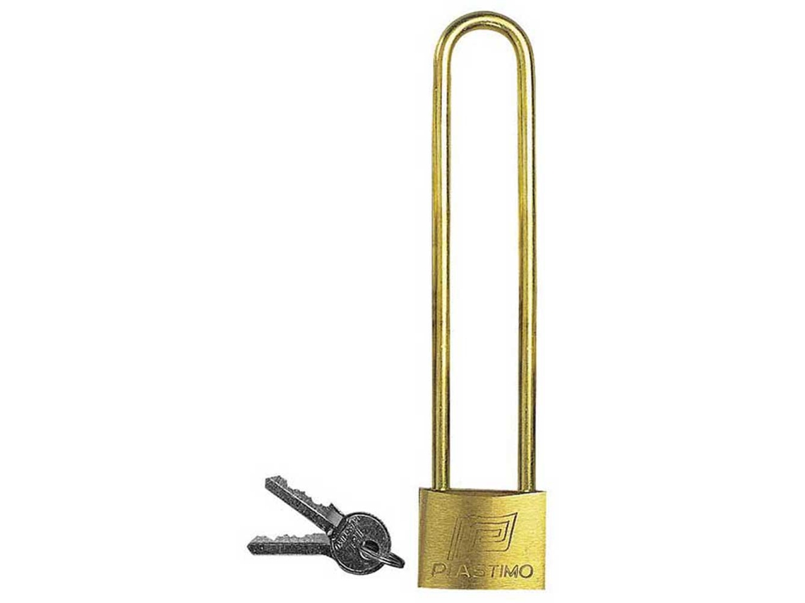 Cadeado Arco Dourado 100 Mmplastimo