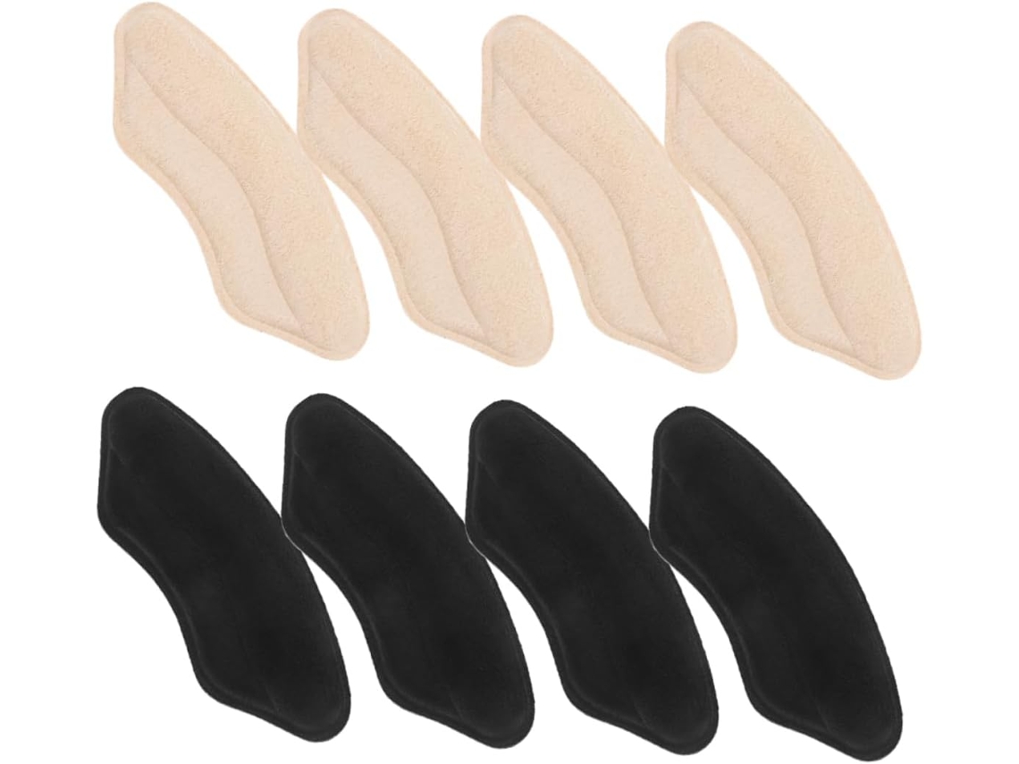 Conjunto De 4 Pares Protetores Calcanhar Antiderrapantes Para Sapatos Femininos, Com Almofadas De Esponja E Pu Para