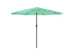 Maison Exclusive - Guarda-sol De Jardim Com Poste De Aço 324x324x247 Cm Verde