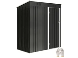 Abrigo de Jardim BTFORUS 1.37 m² com Porta com Fechadura e Grelhas de Ventilação (163x90x179cm)