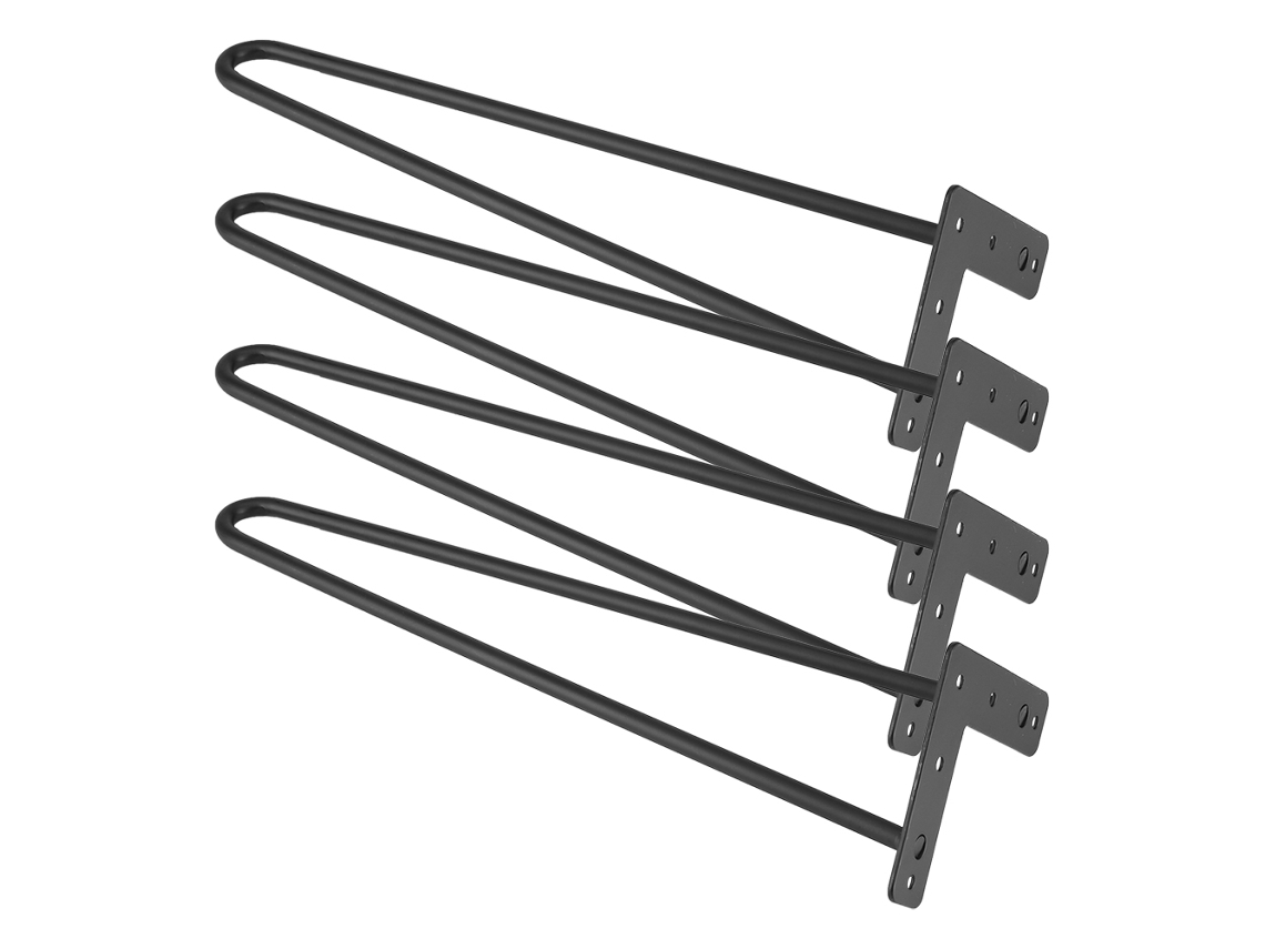 Pernas de Mesa em Ferro (Conjunto de 4 Peças, 16 Polegadas)