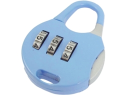 Cadeado De Viagem Mini Unissex Aexit Azul Claro Com 3 Dígitos 982g902