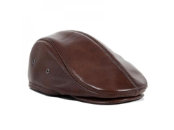2026 gorra de Couro de Vaca para Adultos Ajustável Gorra Ivy Genuine Leather Newsboy Hat Ur XL Marrón