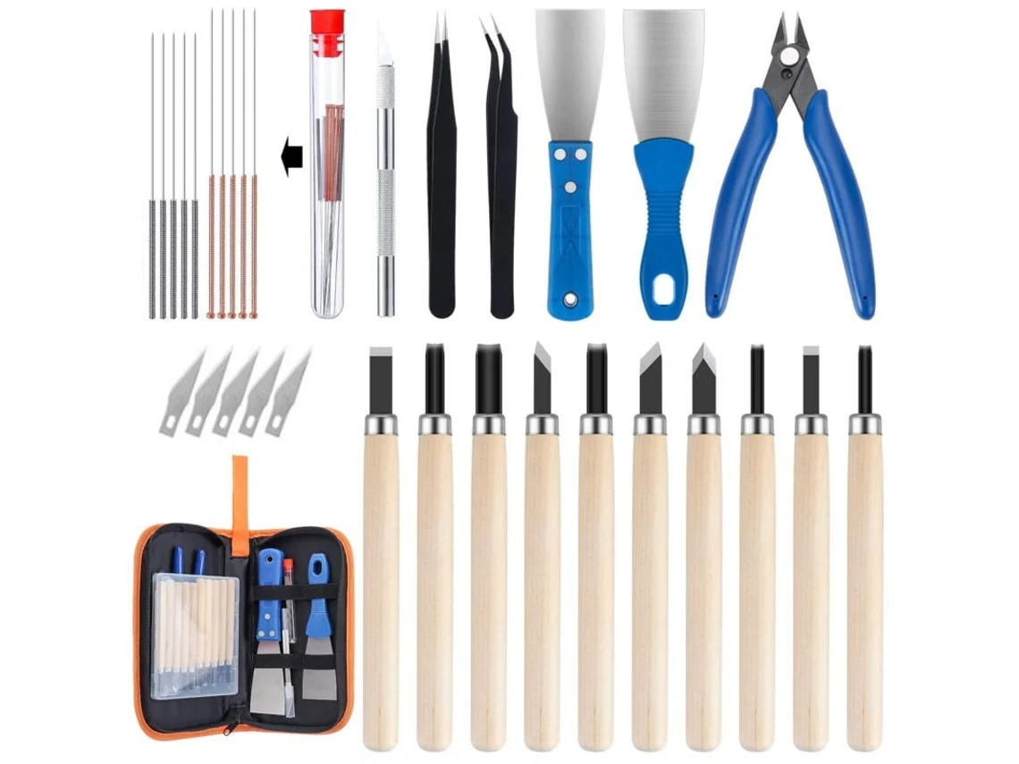 Ferramentas Para Impressora 3d Peças De Reposição Para Impressora 3d Kit De Acessórios Para Impressora 3d Com 32 Peças Aquaforge