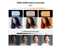 2026 luz de Vídeo Rgb Led de Color Completo para Cámara Dslr Y Filmación Profesional