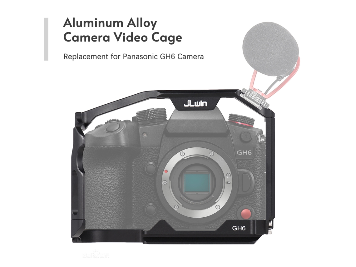 Gaiola protetora para câmera Panasonic GH6, estojo e gaiola para câmera Panasonic.