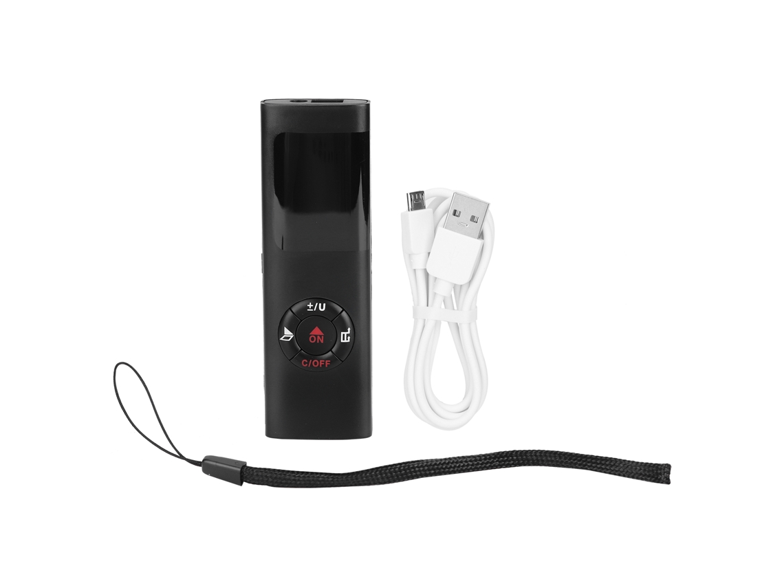 Medidor de Distância Primerox com Laser 40m LCD Recarregável