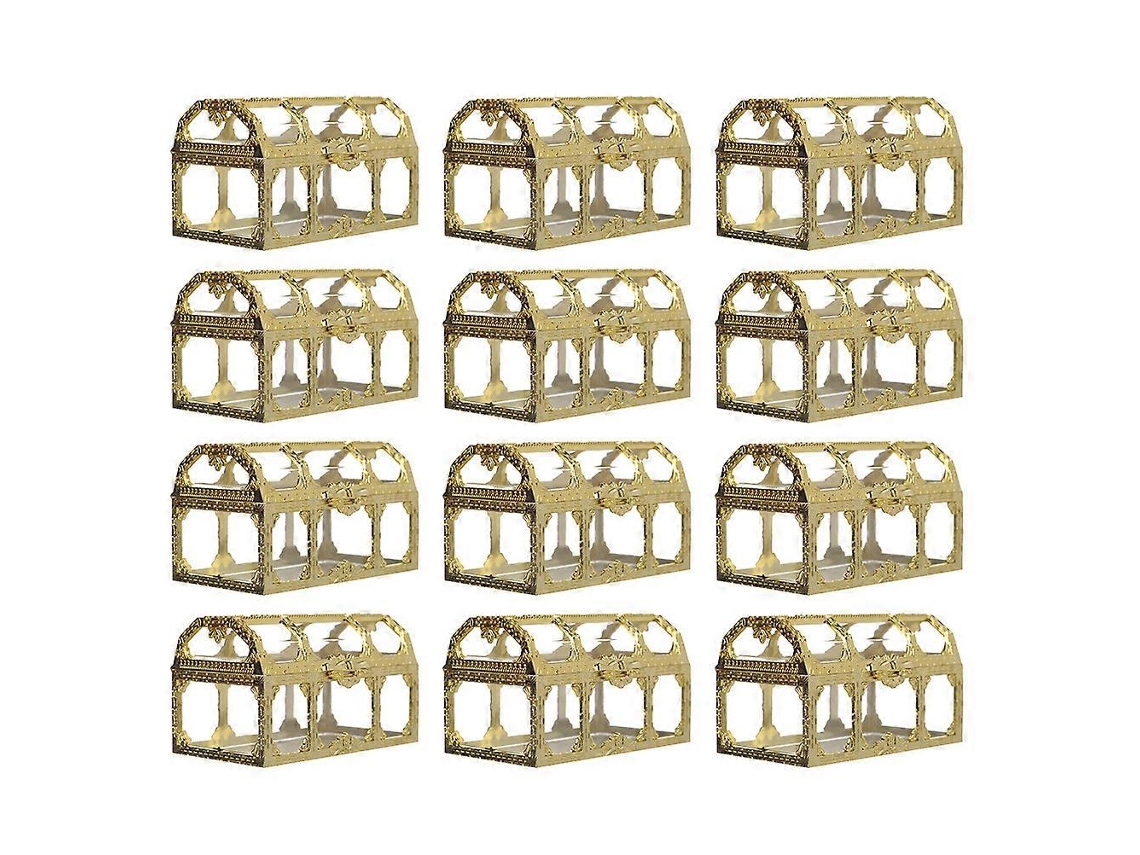 Caixa De Doces Para Casamento, 12 Unidades, Design De Baú Do Tesouro, Caixa De Presente, Decoração De Caixa De Doces Aquaforge