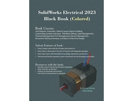 Livro SolidWorks Electrical 2023 Black Book de Gaurav Verma Matt Weber (Inglês)