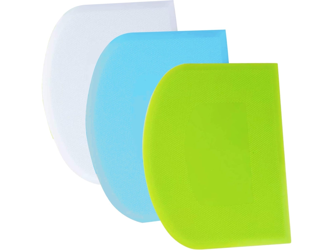 Raspador de Massa, Cartão de Massa, 3pcs, Verde+azul+branco ZYBLSSBB