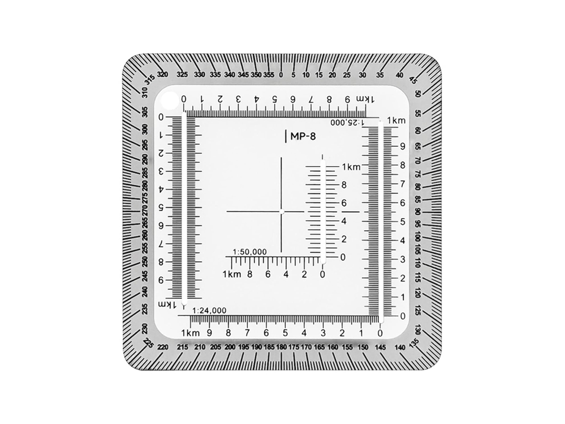 Régua de Aprendizagem e Treinamento Tatico Mp8, Grade De Coordinadas Provideis, Régua de Coordinadas Gográficos