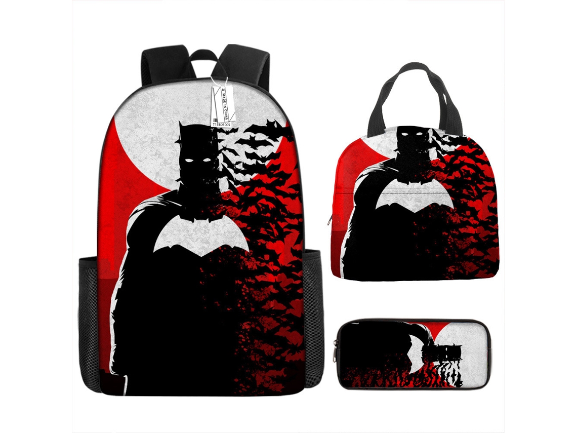 KOHREE Conjunto de Mochila de Três Peças Do Batman