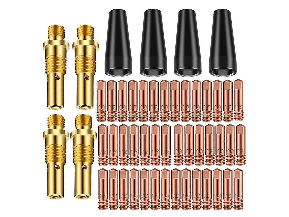 Kit De Bicos Sem Gás Com Núcleo De Fluxo De 50 Peças, Acessórios Para Soldagem Mig Slowmoose
