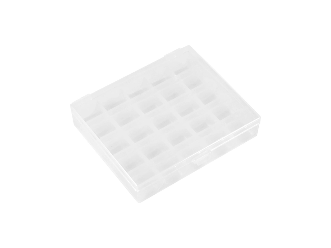 Caixa Transparente 25 Bobinas Plástico