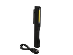 Lanterna Led Portátil Recarregável Usb com Clip e Ímã Flexível Preta | S/MARCA