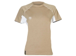 Mulher de Manga Curta Rashguard Lf Beige Laqualung