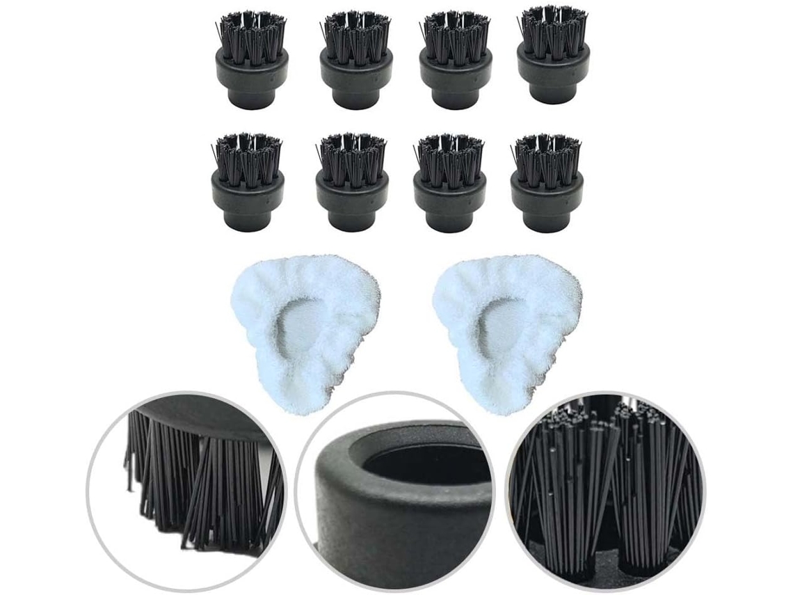 Conjunto De Escovas E Almofadas Para Limpeza A Vapor Dupray, Bicos