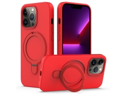 Capa Mobile Phone Cases Magsafe Liquid With Ring para iPhone 13 Pro Max Silicone Magnética
