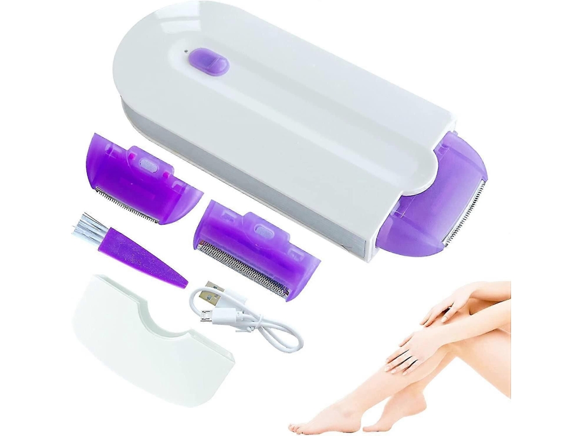 Mulheres Removedor Depilador Recarregável A Laser, Laser De Borracha De Cabelo Liso, Ferramenta De Depilação Indolor