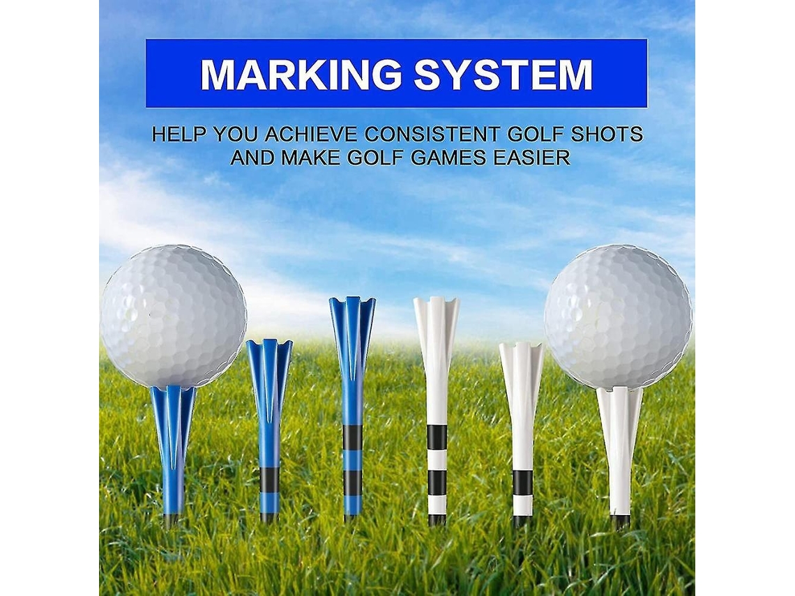 Lurelia Conjunto De 80 Tees De Golfe Em Plástico Com 5 Grips