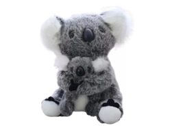 Lurelia 2 De Urso Coala Cinza X Em Peluche Animal, 13cm, Cor Cinzento, Macio Para Coleção