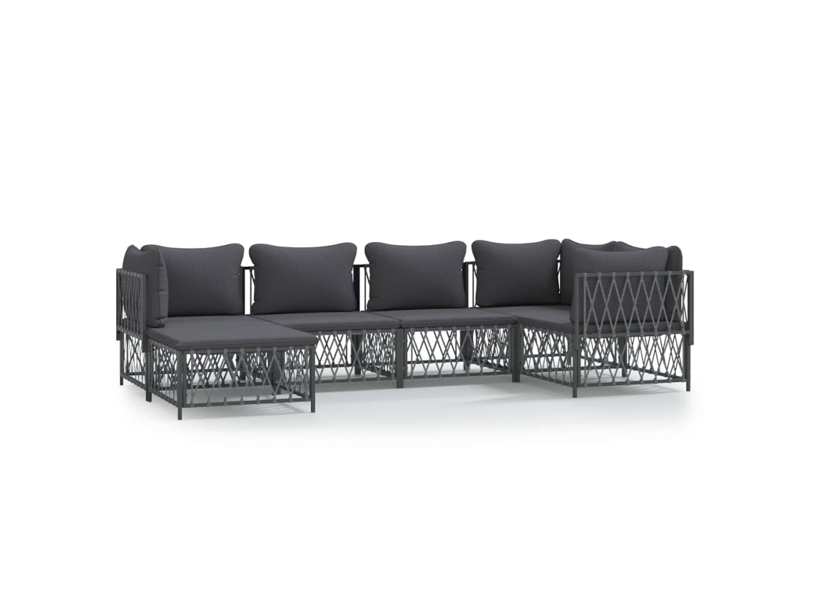 Garden Lounge Set, Garden Lounge Sets Vidaxl Antracite Aço (n/a)