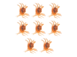 Isca Artificial de Caranguejo 8pcs 13cm 33.5g com Anzóis