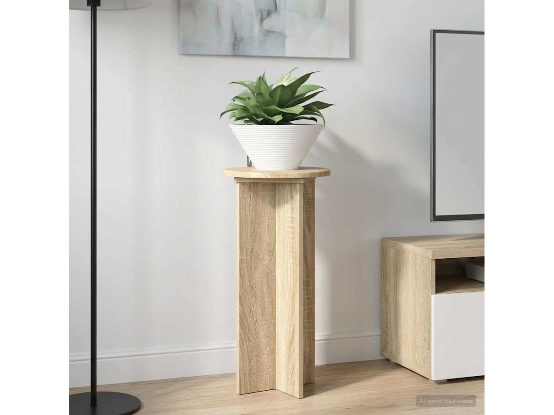 Vidaxl Suporte Para Plantas 2 Pcs Carvalho Sonoma 29,5 X 29,5 X 60 Cm