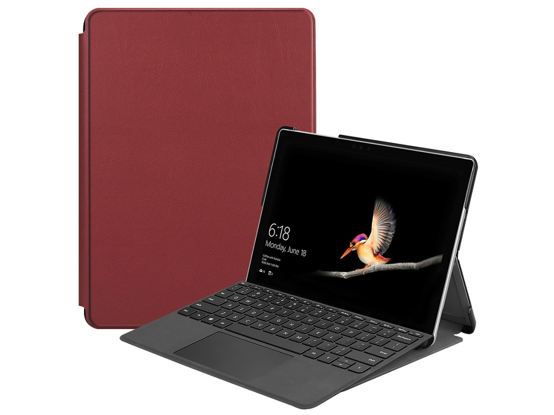 Capa Para Microsoft Surface Go4/go3/go2/go (teclado Não Incluído) Clarete