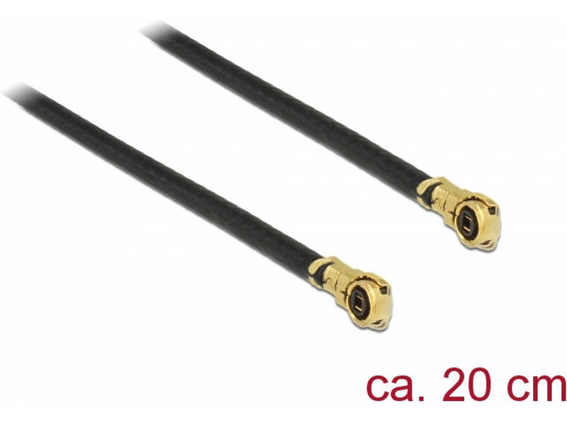Cabo de Antena DELOCK (MHF - MHF - 50 cm - Preto)