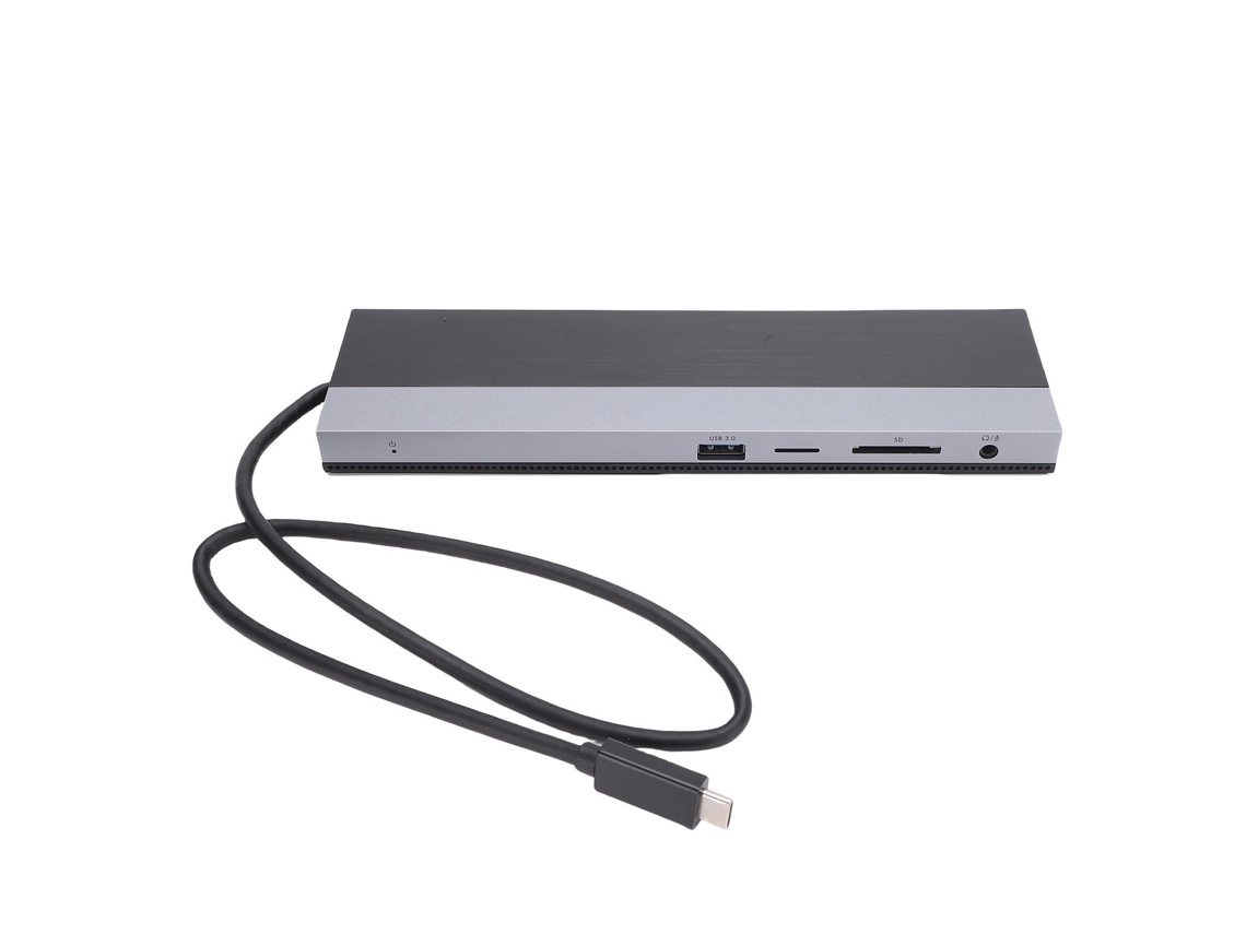 Hub Usb-c (expansão De Três Monitores 12 Em 1 Multifuncional) Estação De Docking Para Laptop