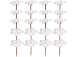 Tachinhas transparentes genéricas, pacote com 100 unidades, design seguro em formato de estrela, criativas e decorativas.